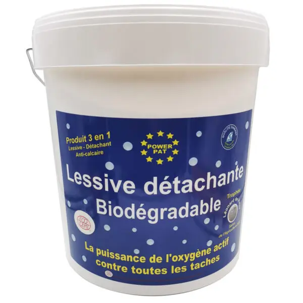 Lessive Détachante Biodégradable POWERPAT® 20 kgs soit 16.50€ le kilo